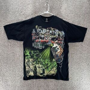 Fuya Shirt Adult 2XL XXL Black Graffiti Artist Cotton Streetwear Money Cash Logo